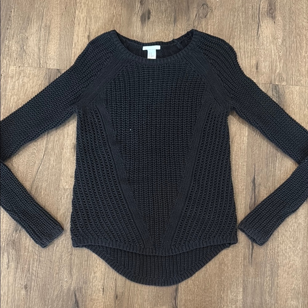H&M Black Knit Sweater